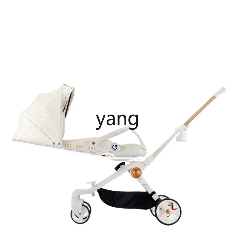 L'm'm Large Cockpit Walk the Children Fantstic Product Can Sit and Lie One-Click Rotating Reversing Children Baby Stroller