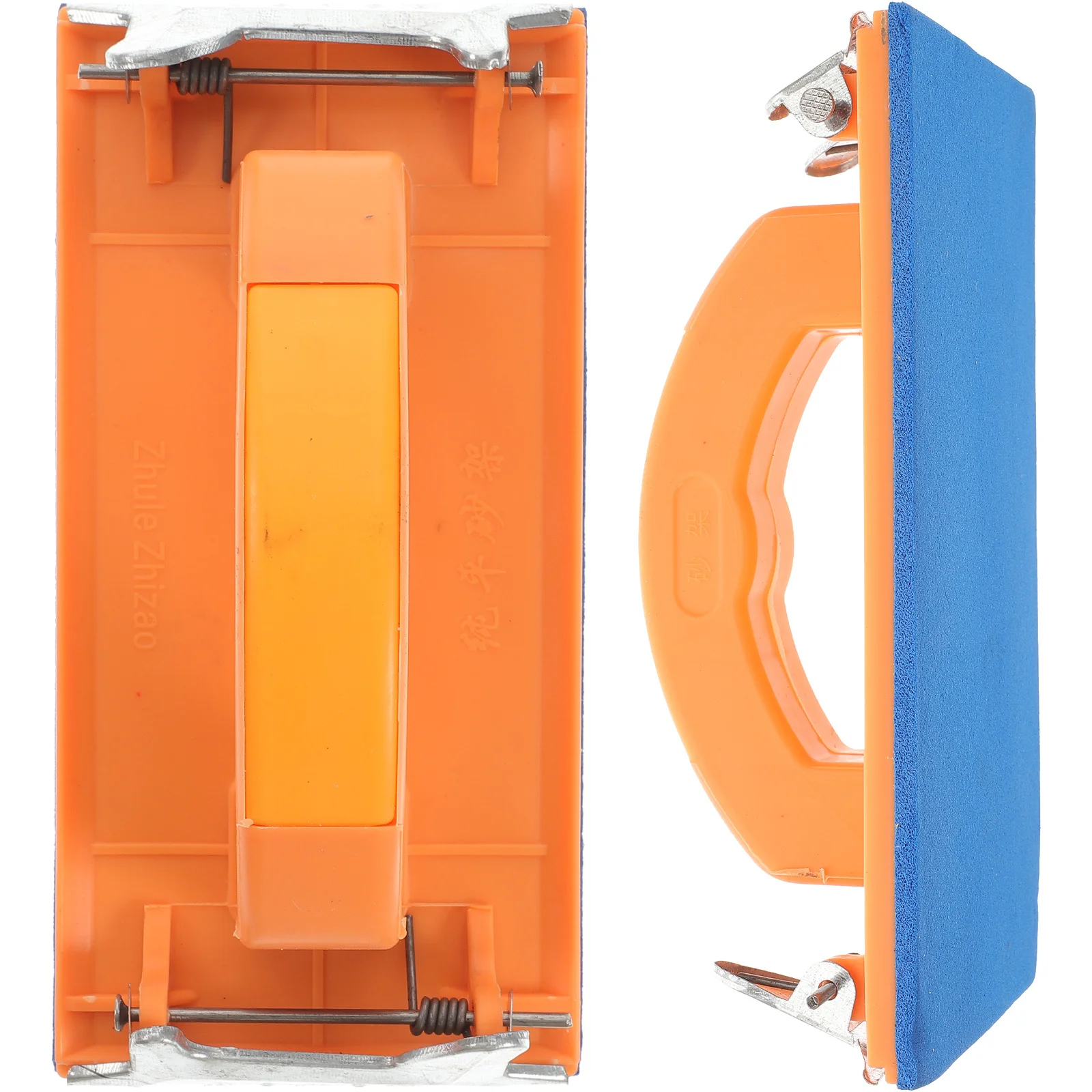 

2 шт., держатель наждачной бумаги с ручкой, прямоугольная удобная ручка, шлифовальная рамка, инструмент для полировки дерева, металла, стены, гипсокартона, абразив