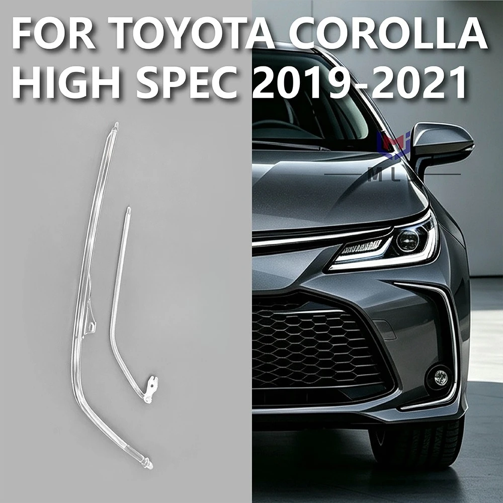 For Toyota Corolla ALTIS 2019 2020 2021 High Spec Headlight Replacement Parts Angel Eyes LED DRL Acrylic Light Guide Tube Strips