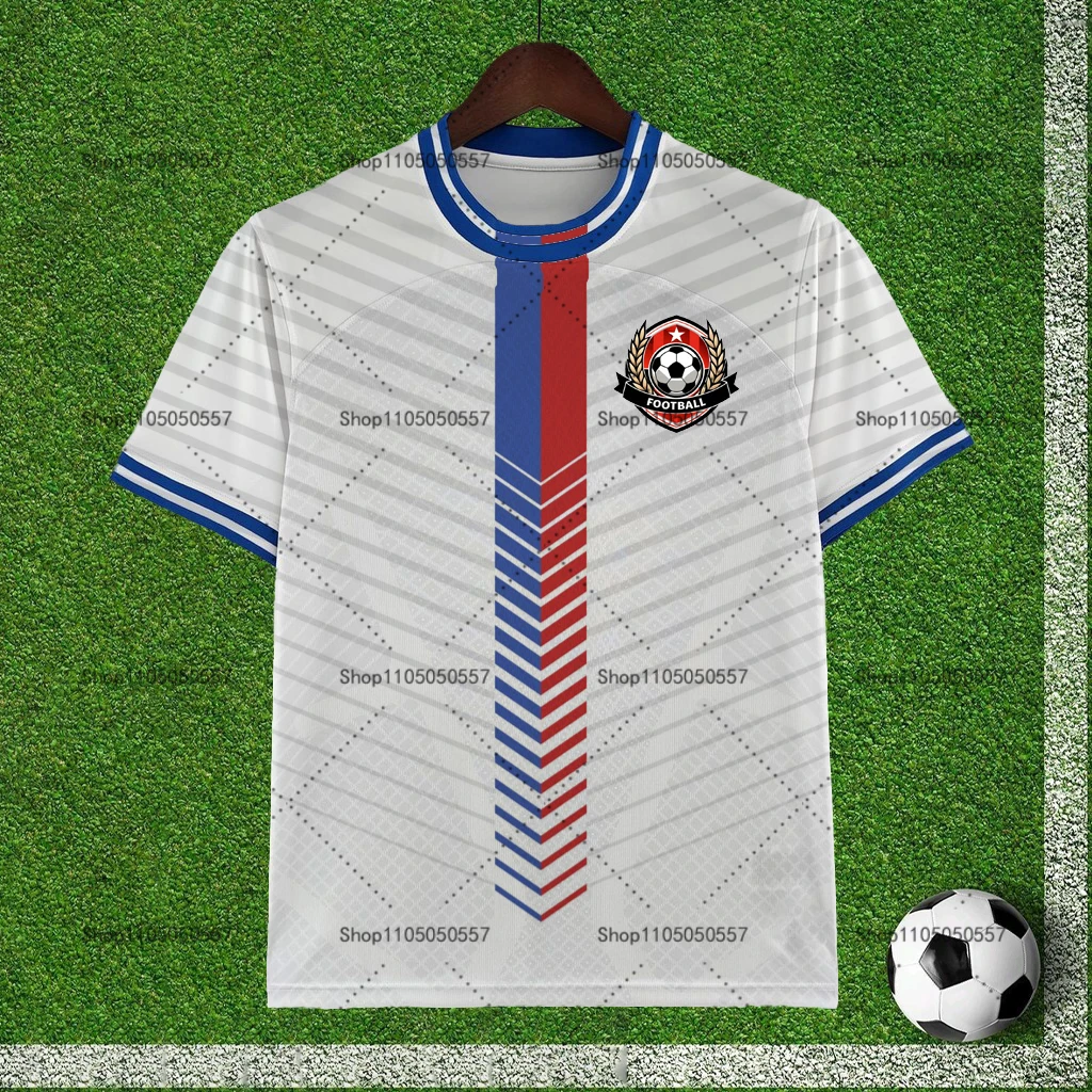 

Гладкая футбольная футболка с яркими командными тонами, мягкая и дышащая, полная фан-Духа, идеально подходящая для дней или собраний!