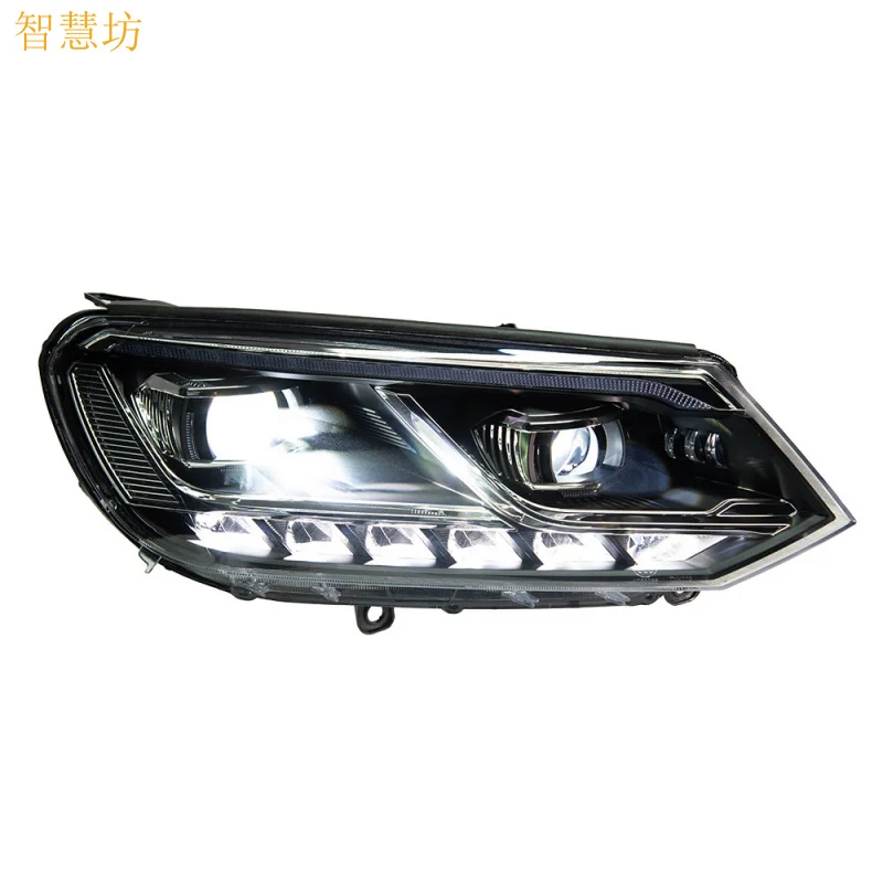 

Suitable for 11-15 Volkswagen Touareg Headlight Assembly Modified LED Laser Lens Daytime Running Light Flowing Turn Signal Light