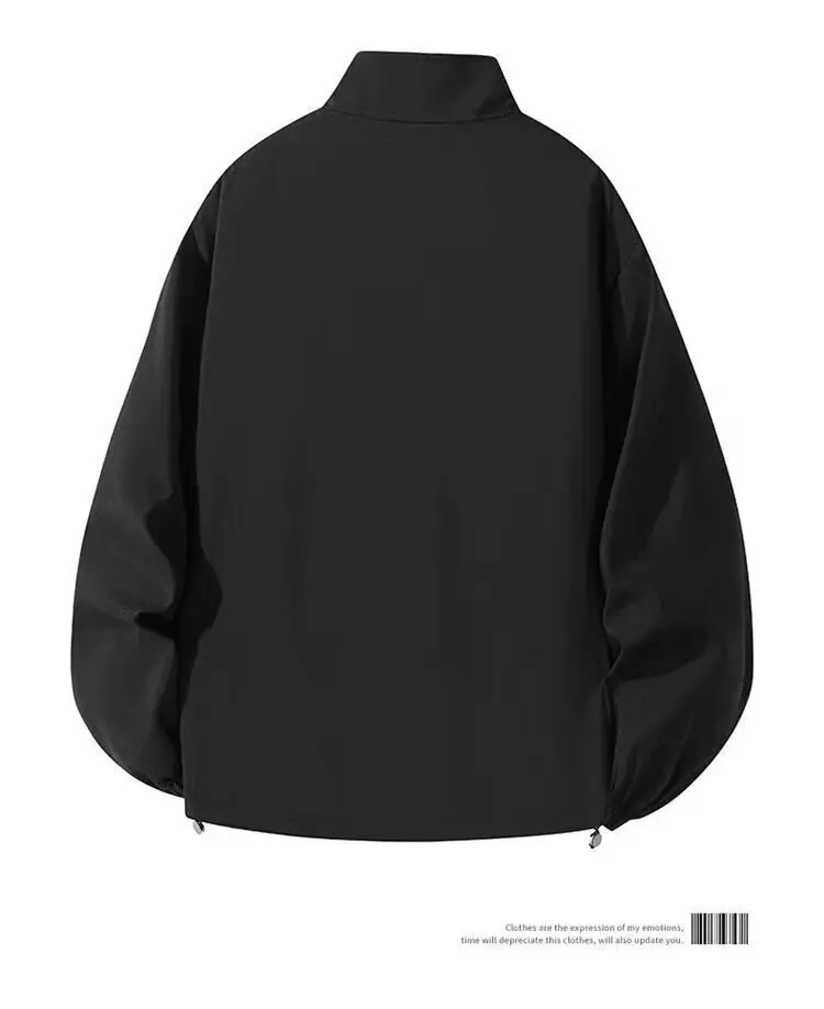 

Мужская бейсбольная куртка в американском стиле в стиле ретро, свободная осенняя верхняя одежда, пальто для пар, молодежное пальто из полиэфирного волокна