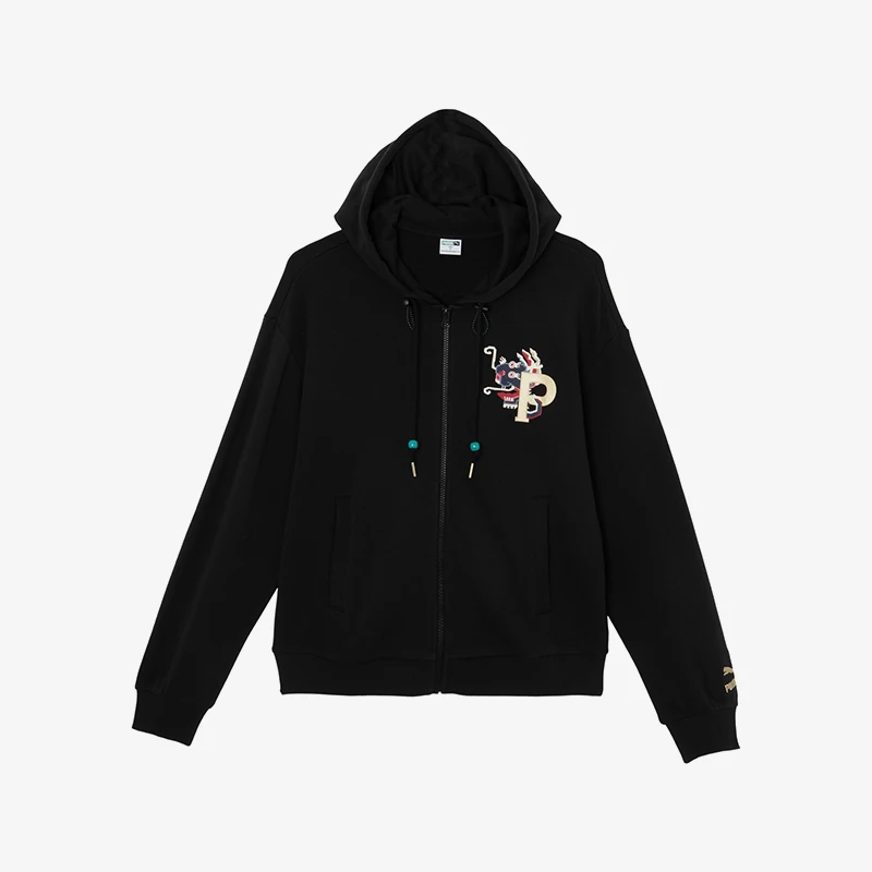 

Puma genuine winter new women's loose casual knitted hooded jacket 627272-01