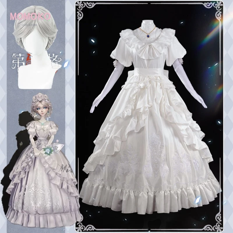 Game Identity Ⅴ Bloody Queen Cosplay Mary Costume Lolita Dress Skin Promised Day Wig Woman Halloween Fancy Masquerade Ball Gown