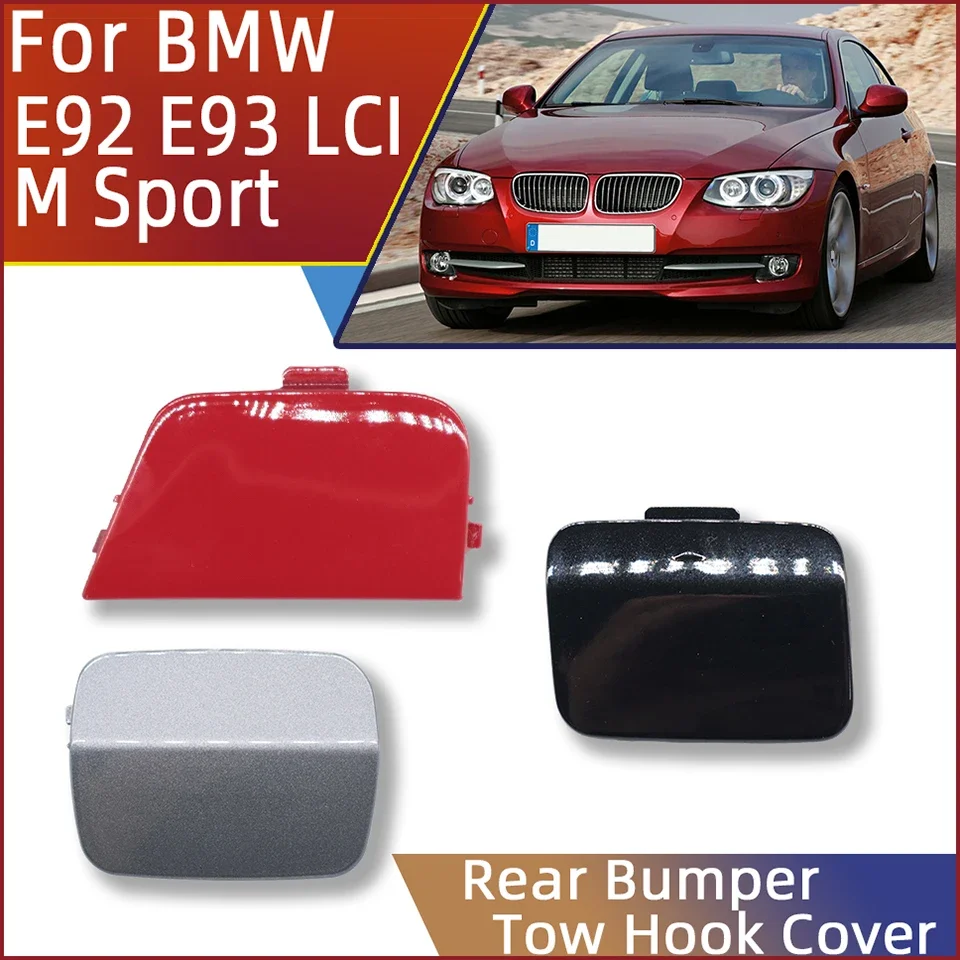 51127893147 51127161497 51127256109 Car Rear Bumper Tow Hook Eye Cover Cap For BMW 3 E92 E93 LCI 2006-2013 M SPORT