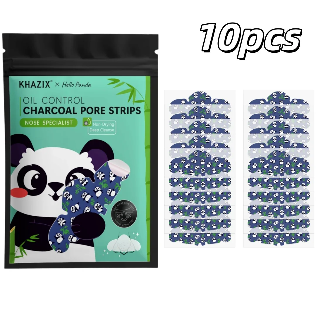 10pcs Cartoon Animal Nose Strips Set, Cute Nose Pore Care Patches, Fun Design Facial Skincare Stickers for Daily Beauty Routine