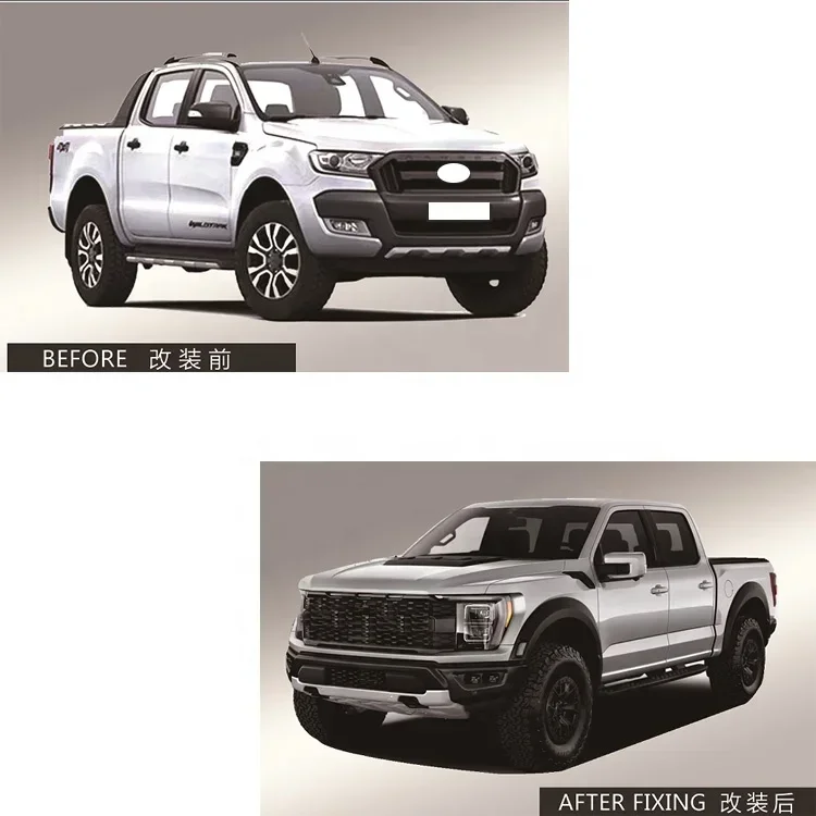 High quality Auto accessories 2012-2021 Ranger T6 T7 T8 car bumpers body kit for Ford Ranger upgrade F150 Raptor bodykit