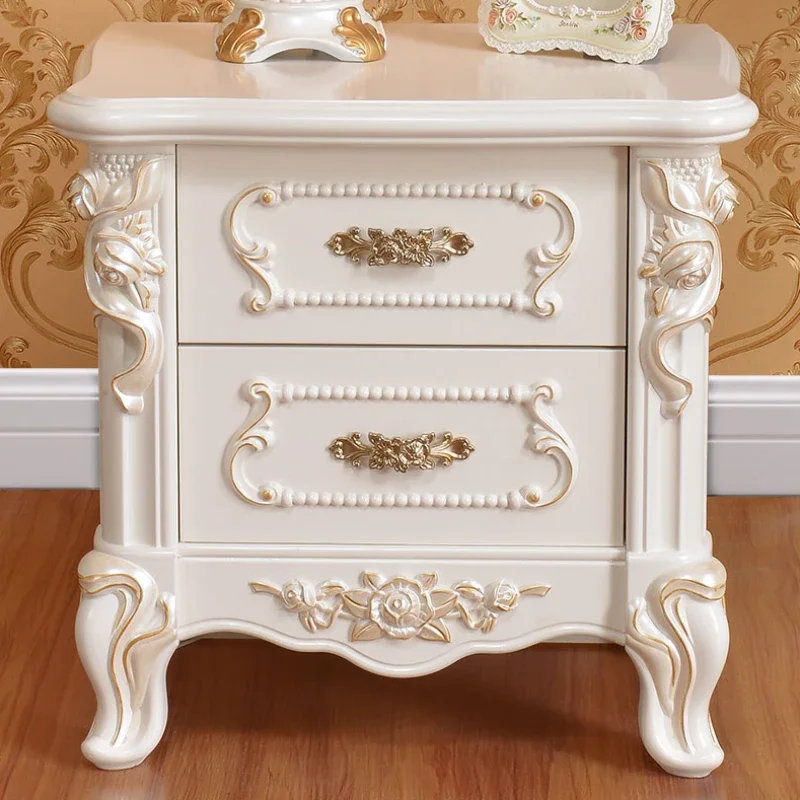 فريدة من نوعها العصرية تخزين منضدة الجدول الحديثة الأبيض الذهبي غرفة نوم الشمال منضدة أدراج Kawaii Mesa De Cabeceira الأثاث #2