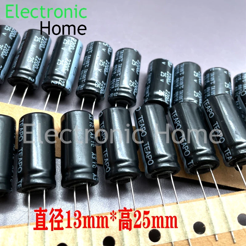 New 20pcs 16x25mm Electrolytic Capacitor 2200uf25v Chemi-Con KME 25v 2200uf - Foto 10