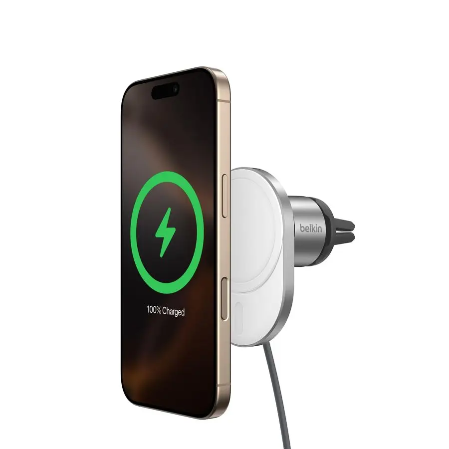 

MagSafeCompatible Wireless Car Charger 15W, Fast Charging Wireless Charger Powerful Magnetic Vent Holder for iPhone 17, 16, 15,