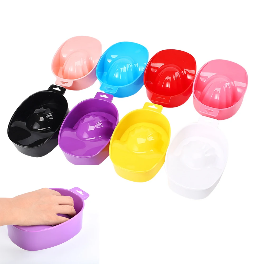 8PCS Nail Art Hand Washer Nail Polish Remover Soaking Bowl DIY Design Nail Salon Nail Treatment Nail Care Tools