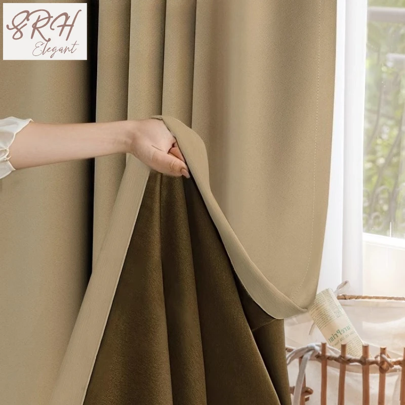 

Modern Bedroom Blackout Soundproof Curtain Floor-to-ceiling Window Drapes Living Room Drape Large Area Household Room Curtain
