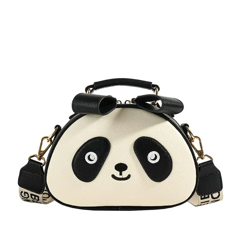

Милая ниша на одно плечо с рисунком панды, универсальная мини-сумка-мессенджер, портативная маленькая квадратная сумка, сумки с высоким уровнем внешнего вида