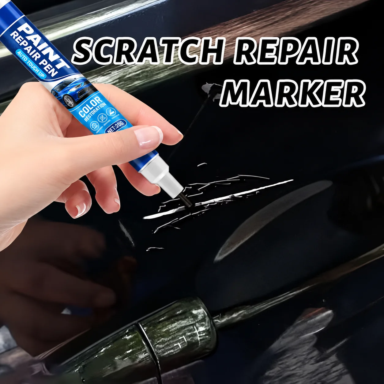 KJM Car Scratch Repair Pen Multi Color Auto Paint Touch Up Marker For Body Chips Peeling Maintenance Cars Motorcycles