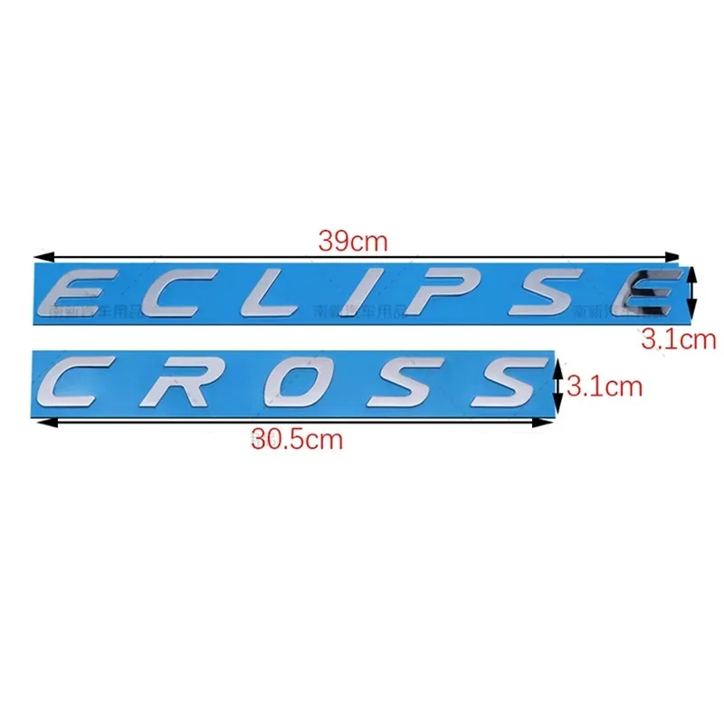 3D ABS Car Rear Trunk Badge Decal Letters Sticker for Mitsubishi ECLIPSE CROSS Logo Lancer Cordia Pajero Outlander