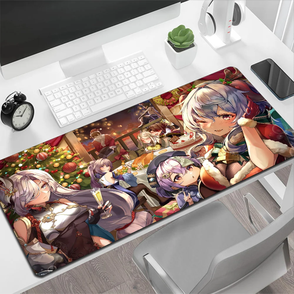 Genshin Impact Beidou Grande Mouse Pad de Jogo, PC Gamer Computer Mouse Mat, Big Mousepad, Mesa de Teclado XXL