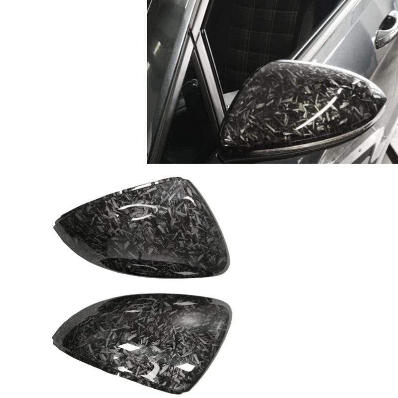 Penutup Cermin Sayap Samping Mobil Cangkang Kaca Spion untuk VW Golf 7 MK7JAS