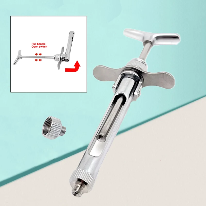 

Стоматологический шприц 2,2 мл из нержавеющей стали, пресс-тип, шприц для стоматологической хирургии, прецизионный стоматологический инструмент для профессионалов