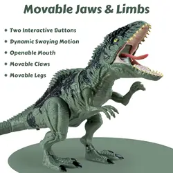 Jurassic-World Dominion Strike N Roar Giganotosaurus Dinosaur Toy with Striking Motion, Sounds & Light Effect Kids Birthday Gift