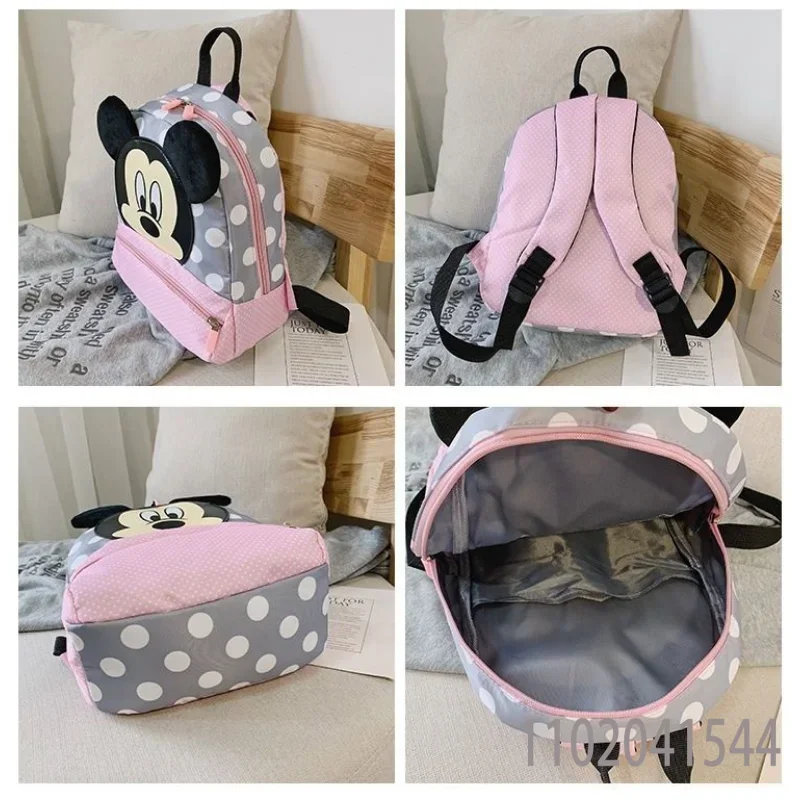 Disney Student Mini School Backpack for Girls Kid Kindergarten Preschool Mini Toddler Backpack Nylon Cute Mickey Mouse Portable