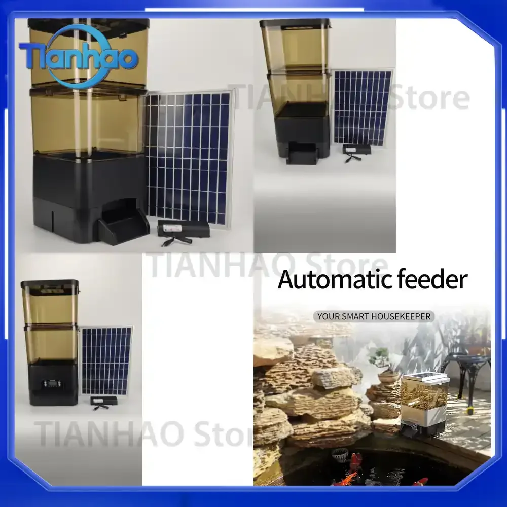 Automatic Solar Panel Fish Feeder for Pets Wholesale from China Manufacturer