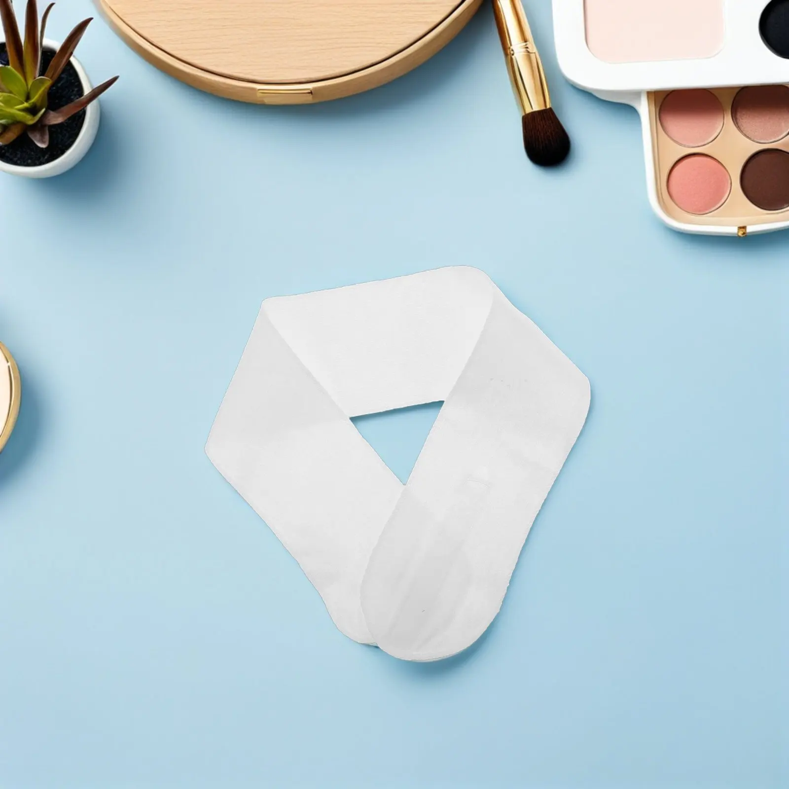 

10 шт. одноразовых нетканых повязок для спа-процедур с мягкой лентой-застежкой для ухода за кожей, макияжа, умывания и косметических процедур