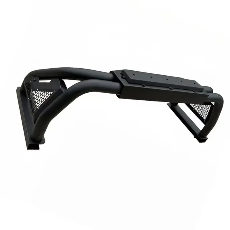 Solid Round Tube Stainless Steel Heavy Duty Clip-on Roll Frame with Brake Light for Off-Road Turns