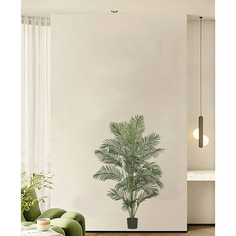 Large Leaf Green Plant Potted Wall Stickers for Bedroom, Living Room, Warm Home, Wall beautification and Decoration,Painting