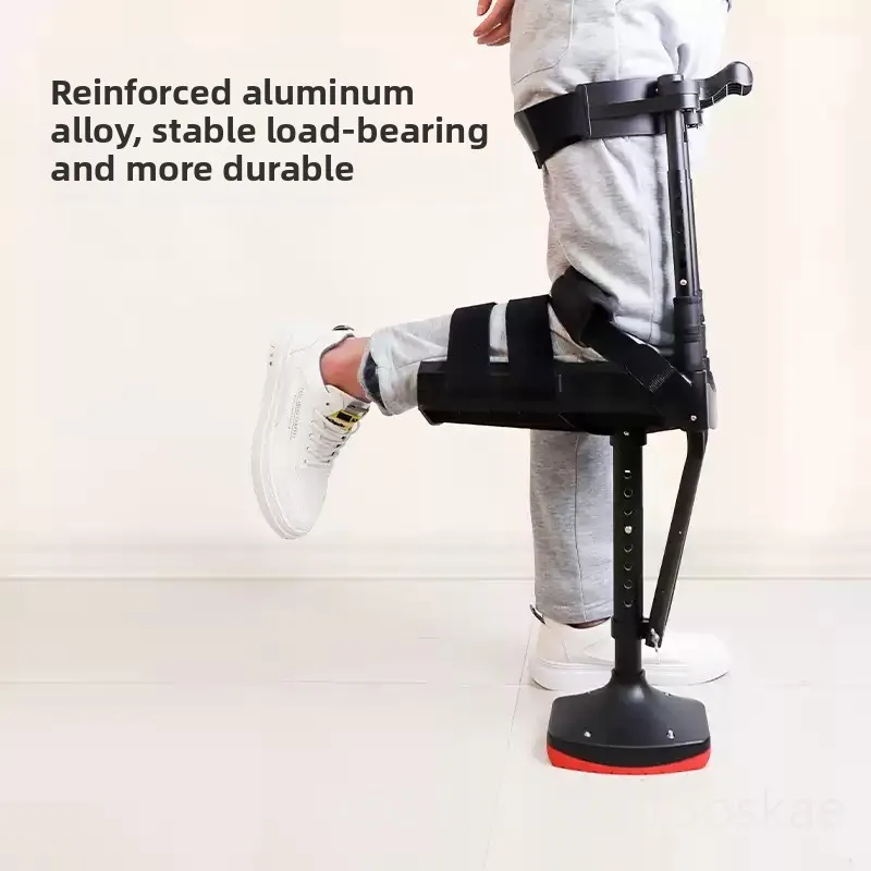 Ankle fracture, assisted walking, ankle injury, single leg assist walker, sprained non-slip telescopic crutches