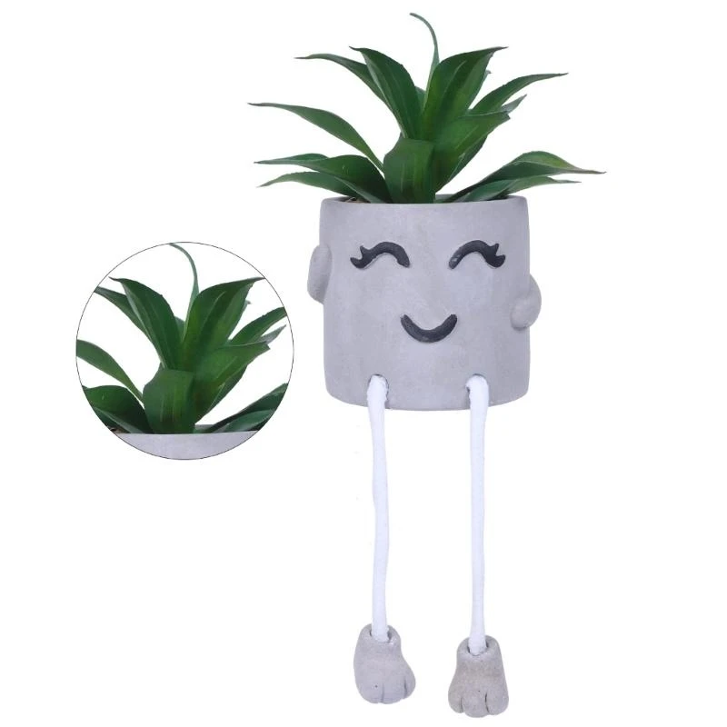 

652F Artificial Plant Artificial Succulents with Hanging Leg Artificial Plant Succulents Potted Plant Decorative Plant
