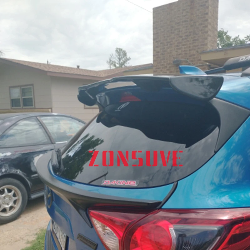 

Спойлер для Mazda CX-5 CX5, АБС-пластик, хэтчбек, крыша, заднее крыло, комплект кузова, аксессуары