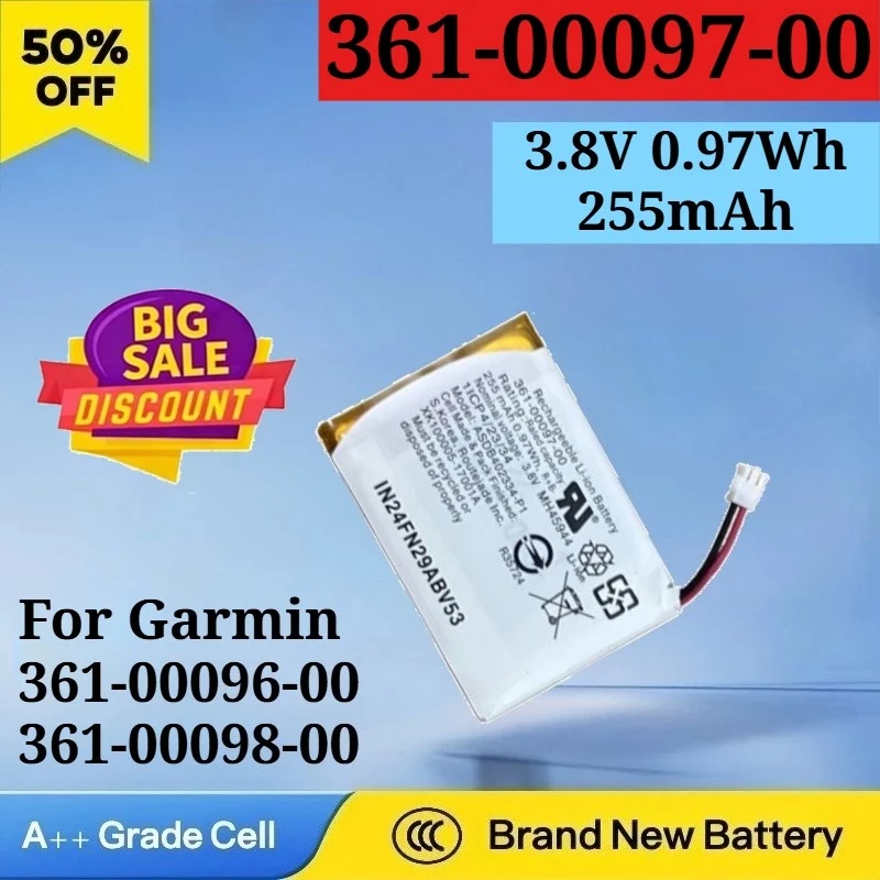 

361-00097-00 361-00096-00 361-00098-00 for Garmin Fenix 5 6 5S 5X Plus Fenix6 Pro Forerunner 935 Batteries 3.8V 0.97Wh 255mAh