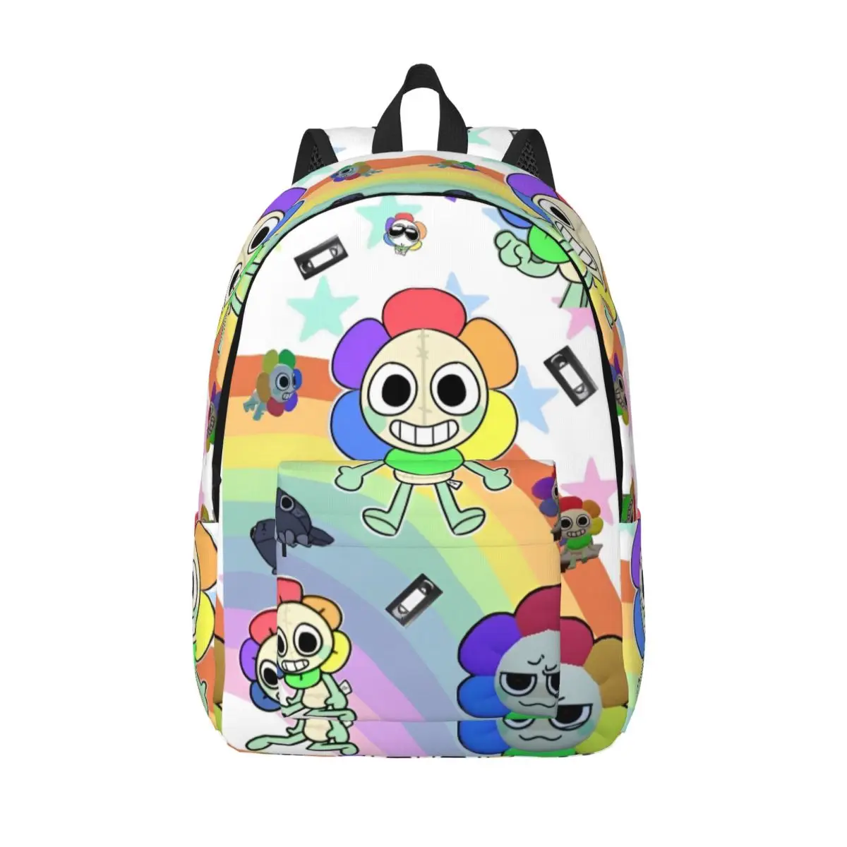 

Dandys World Casual Backpack Durable Student Work Cartoon Games Daypack for Men Women Laptop Computer Canvas Bags