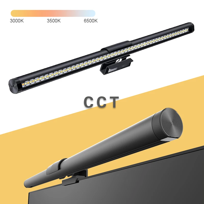 Wiscolor LED Monitor Light With Remote Control Stepless Dimmable Monitor Screen Hanging Light for Computer Study LED Table Lamp image 5