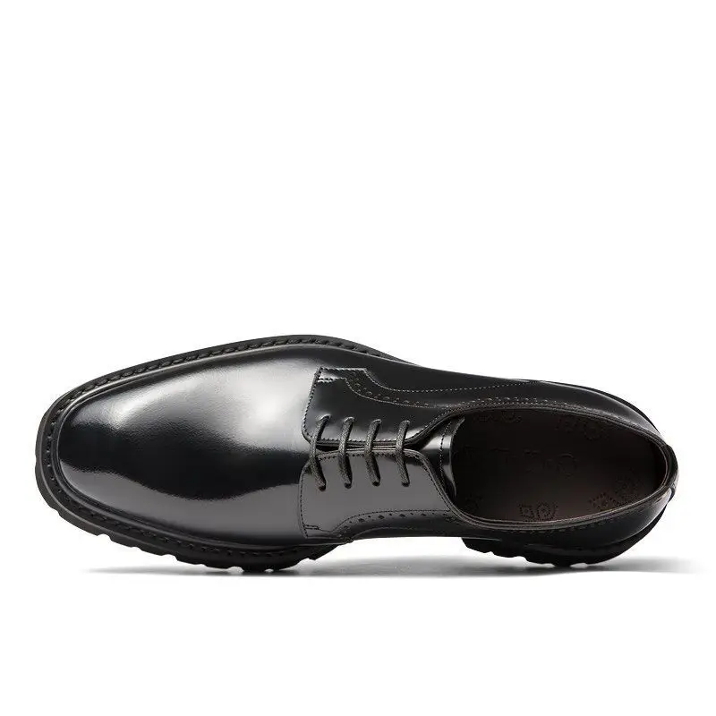 새로운 비즈니스 정장 구두 남성용 천연 가죽 트렌디 고품질 수제 남성 구두