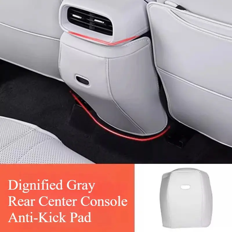 For Xpeng G6 2025 Rear Air Vent Anti-kick Pad Leather Protective Case Waterproof Anti-fouling Interior Accessories