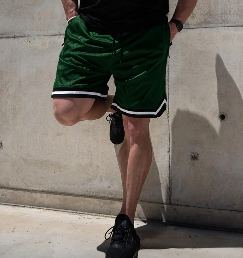 Summer Training Gym shorts Men Fitness Mesh Breathable Fitness Sports short pants leisure loose Running Sweatpants men shorts