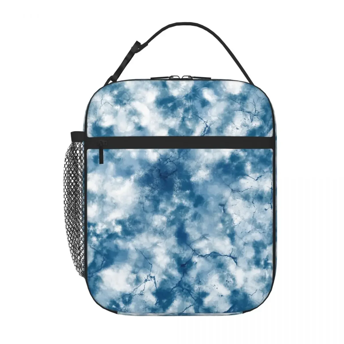 Bestselling Blue Ink Tie-dye Ruffled Snack Bag Weight Loss Diet Lunch Carrier