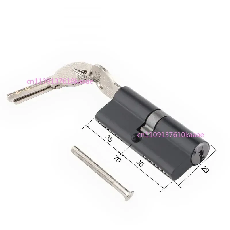 

Door Lock Cylinder Cores with 3keys Height 29MM Double Sides Opened Length 70mm 80mm 90mm Interior Door Zinc Alloy Lock Cylinder