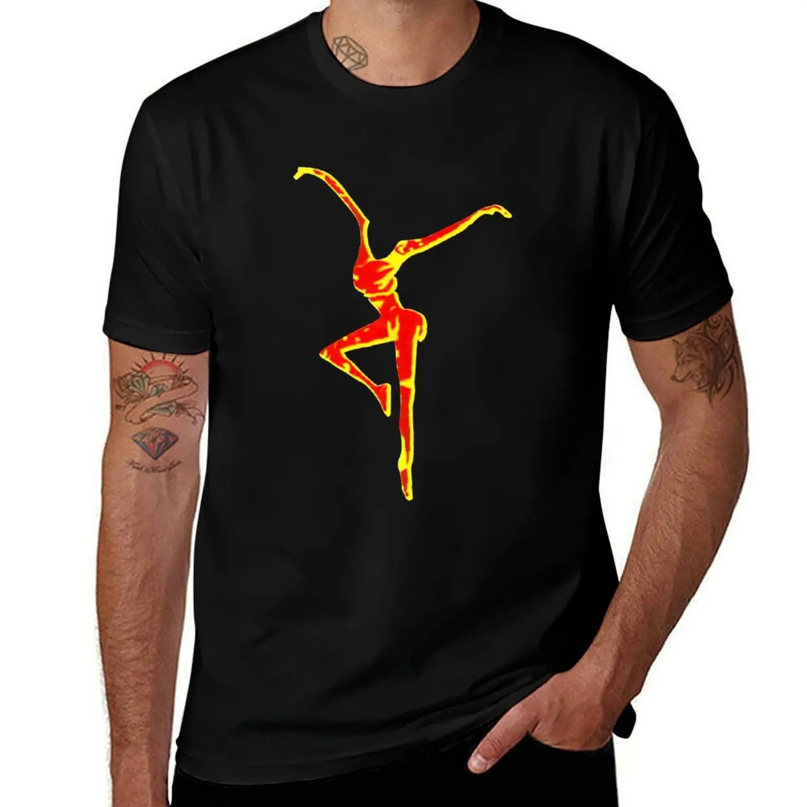 

DMB Fire Dancer Die Cut T-Shirt t shirts for man slim fit cotton t shirts man 100% T-Shirt