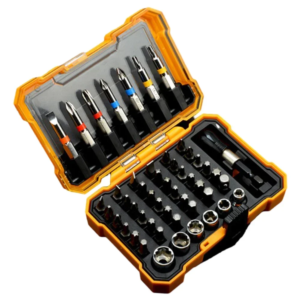 

50PCS Magnetic Hex Torx Screwdriver Bits Storage Case T25 T30 PH1 PH2 PZ1 PZ2 25mm/50mm Hand Tools