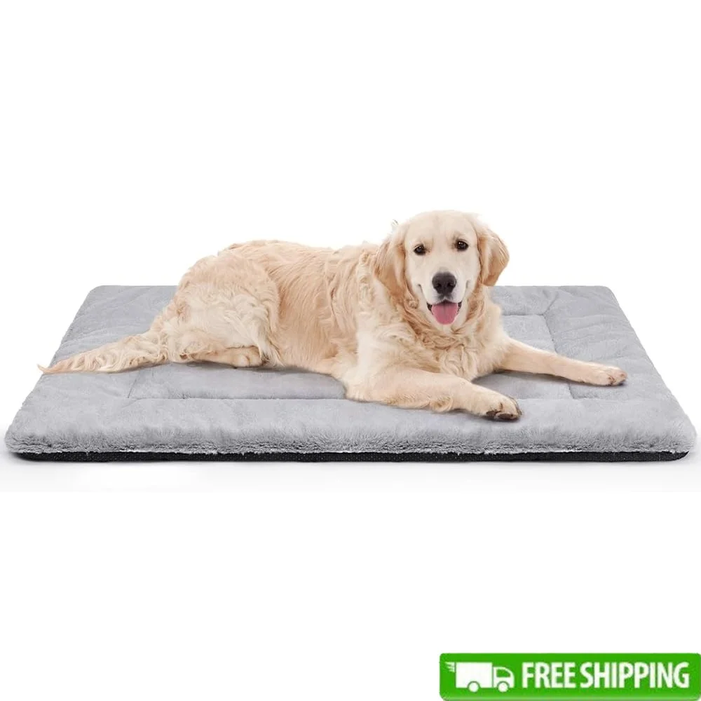 

Washable Dog Crate Pad Ultra Soft Anti-Slip Dog Bed Large Dogs Cozy Sleeping Mattress Travel Pet Bed Indoor Crate Kennel