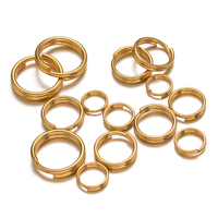 50/100Pcs Stainless Steel Double Circle Open Jump Ring Loops Split Rings Chains Connectors for DIY Jewelry Making Supplie