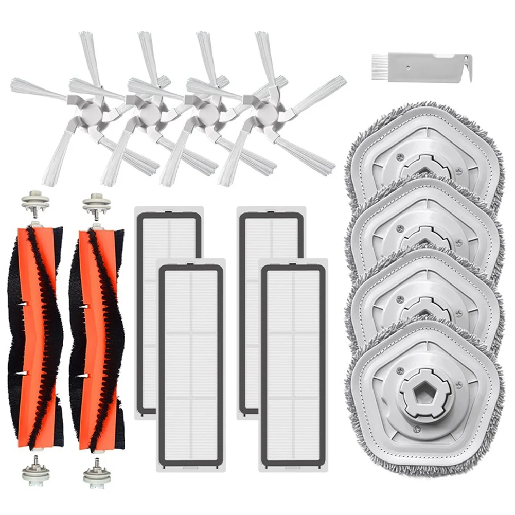 Para dreame bot w10 robô aspirador de pó acessórios escova lateral principal lavável filtro hepa mop pano peças reposição