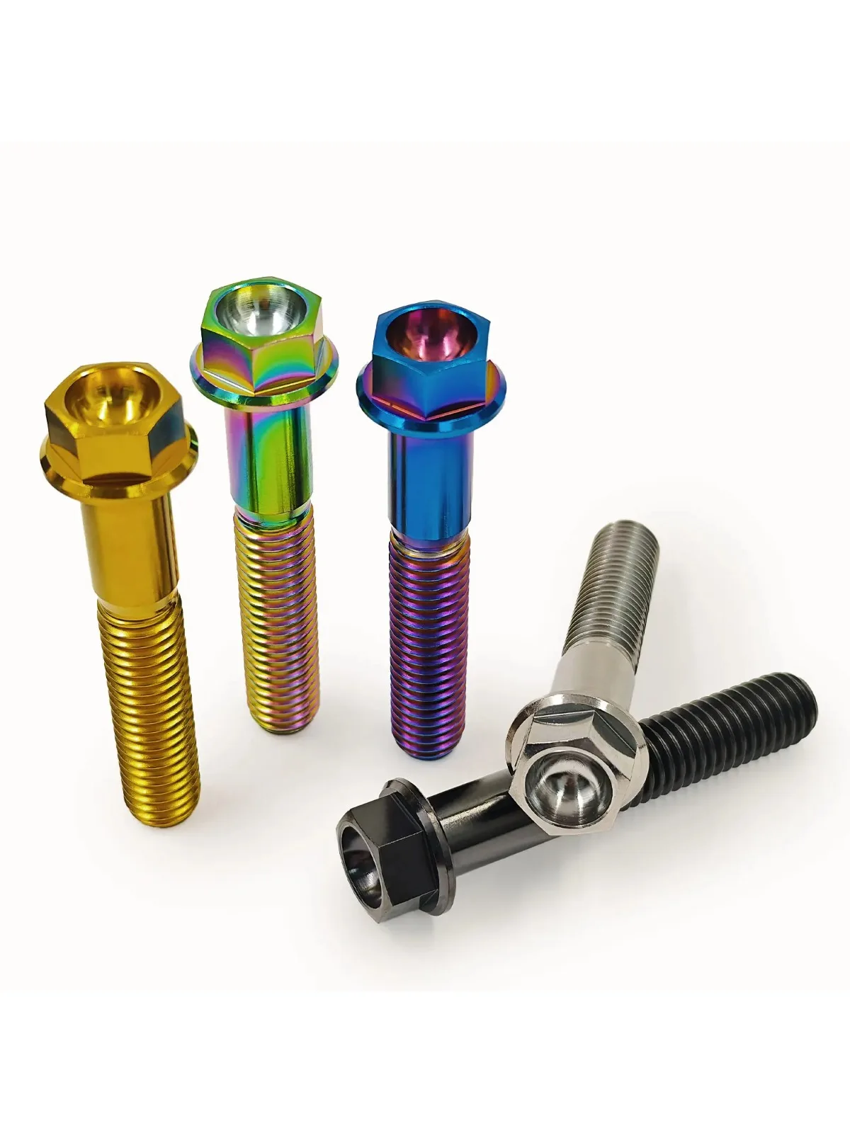 AliExpress NONE Titanium Bolt M6 / M8 Hex Head Screws for Bike MTB Bike Motorcycle Bicycle Lightweight Fasteners