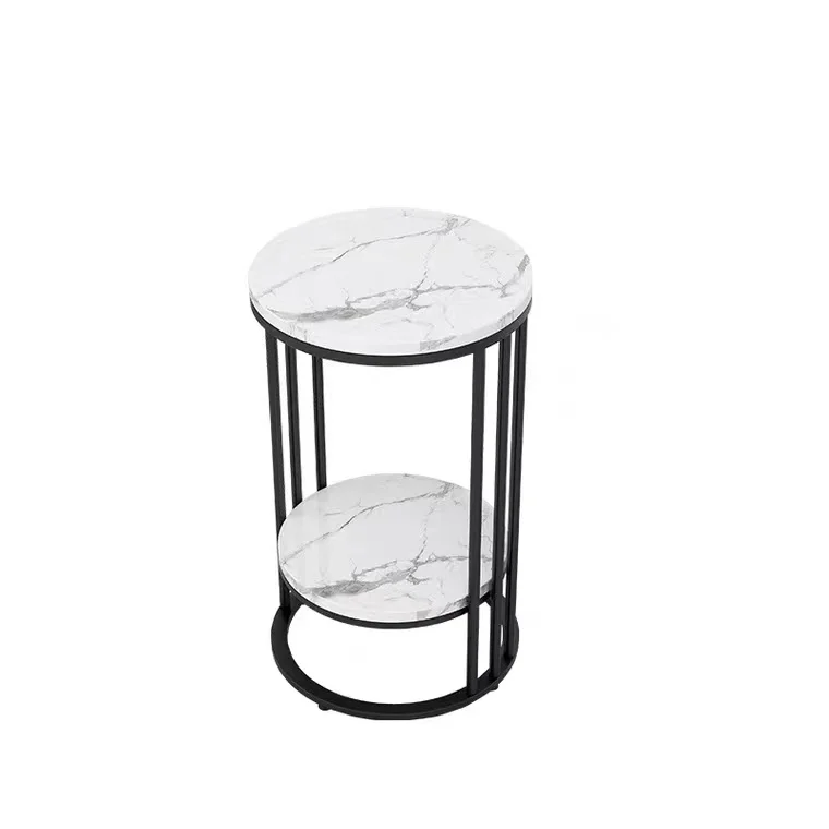 Tavolino dal design portaoggetti Tavolino rotondo Organizer Letto Tavolini in metallo premium Minimalista Nordic Couchtisch Mobili Soggiorno