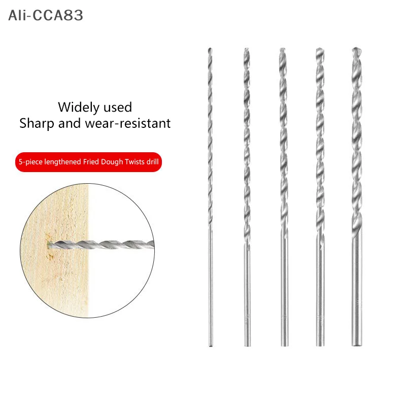 

5Pcs Drill Bits Set HSS Steel Extra Long High Speed 2mm/3mm/3.5mm/4mm/5mm Bits Power Tools Accessories Parts Drill Bits Hand Set