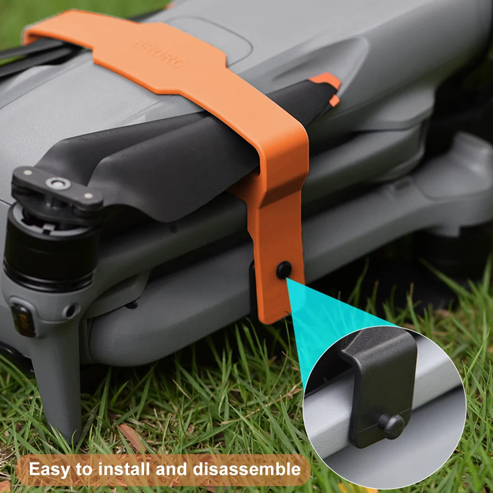 オレンジ色のuvavアクセサリー、ソフトシリコンストレージツール、プロペラホルダー、屋外、簡単な取り付けガードストラップ、エア3にトラベルフィット