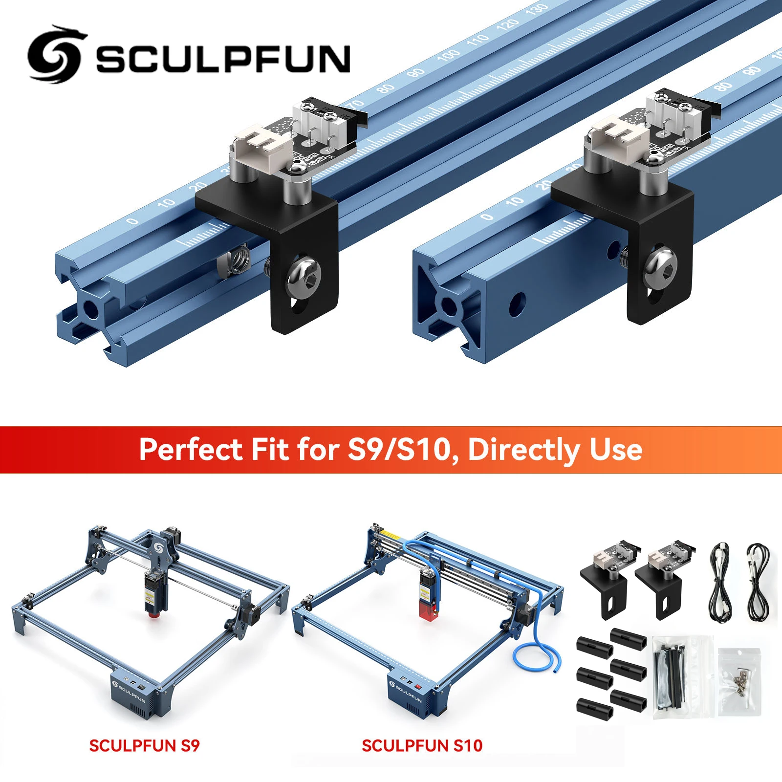 SCULPFUN S9 10 Standart Limit Anahtarı Aksesuarı Açık Homing Konumlandırma Fonksiyonu Lazer Gravür Kesme Gravür Makinesi Parçası