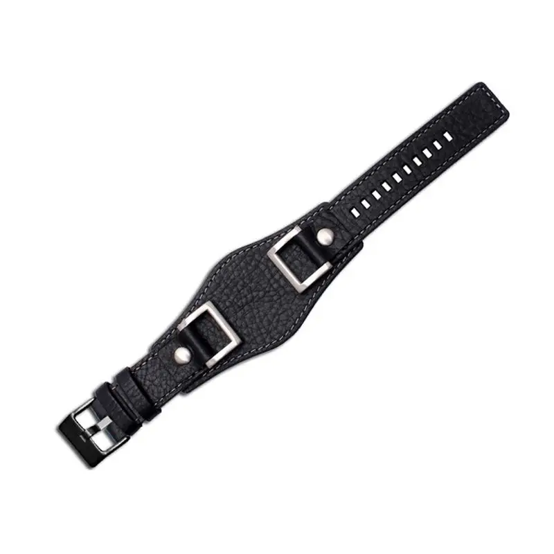 

ONECMN Genuine leather For Fossil JR1157 watch band accessories Vintage style strap with Stainless steel joint 24mm Watchbands